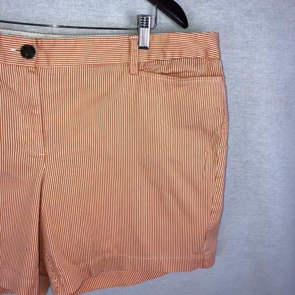 Land's End orange and white stripe shorts - Picture 3 of 6